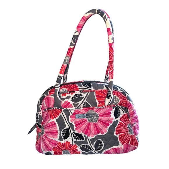 Vera Bradley Glenna Retired Cheery Blossoms Shoulder Bag Cottage Floral Boho - Picture 1 of 8